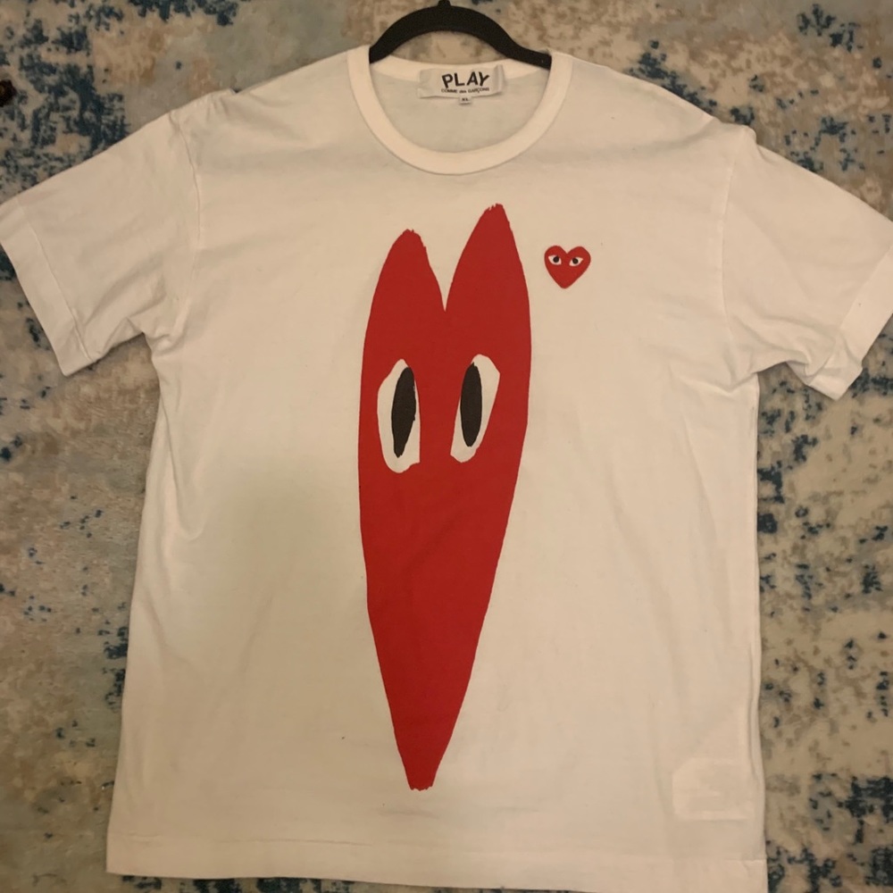 CDG play white tee